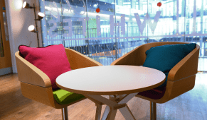 Coffee area at Chefs' Whites