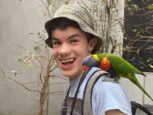 Inclusive Learner with an exotic bird