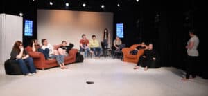 Performing Arts learners during a performance at the Ipswich Campus