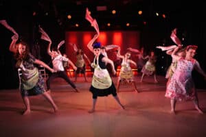 Performing Arts learners during a rehearsal at the Ipswich Campus