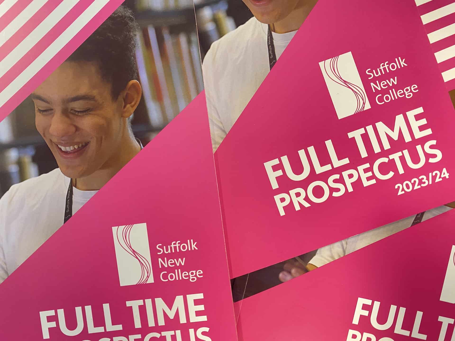 A photo of the 23-24 College prospectus front cover