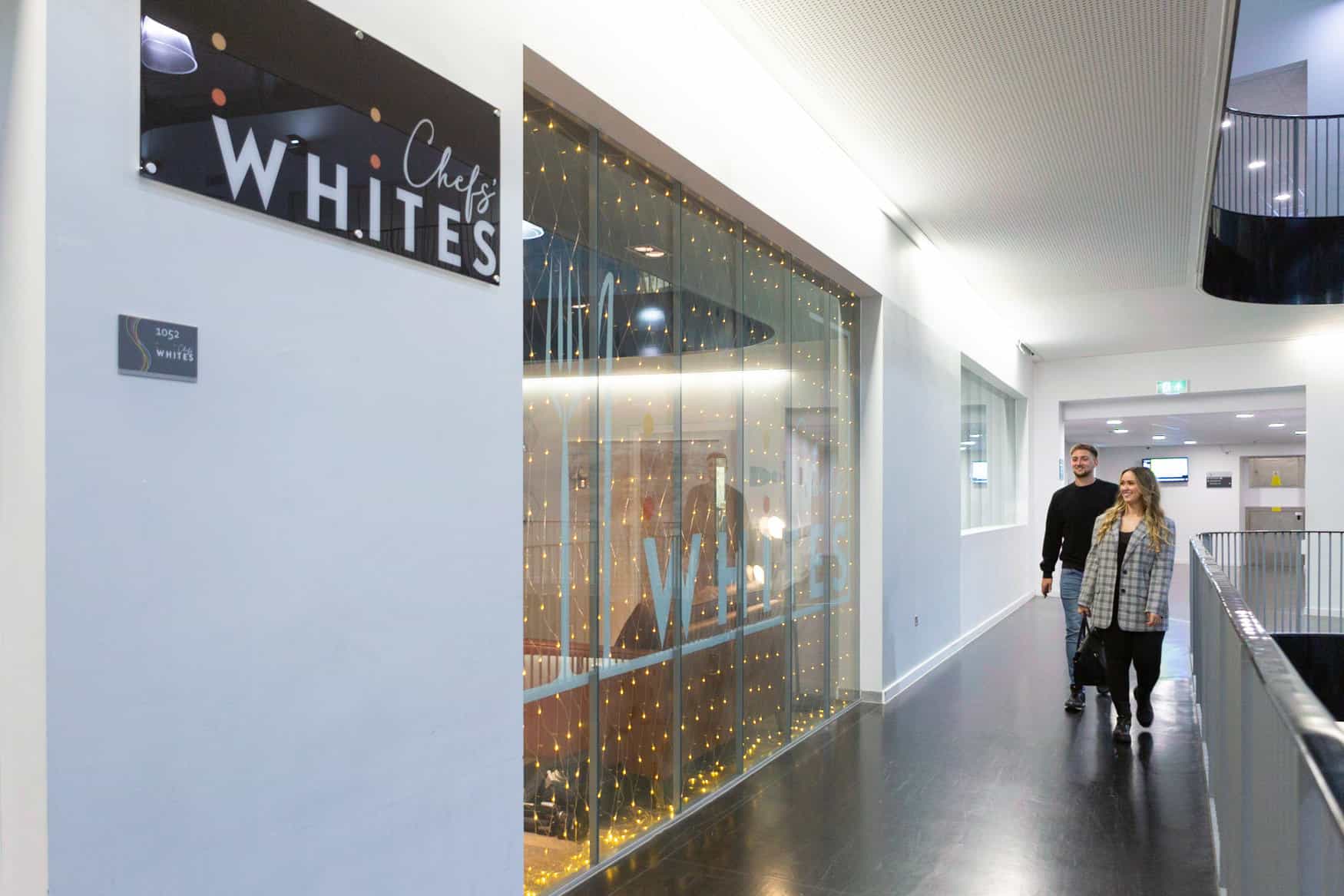 Customers visiting Chefs' Whites Restaurant