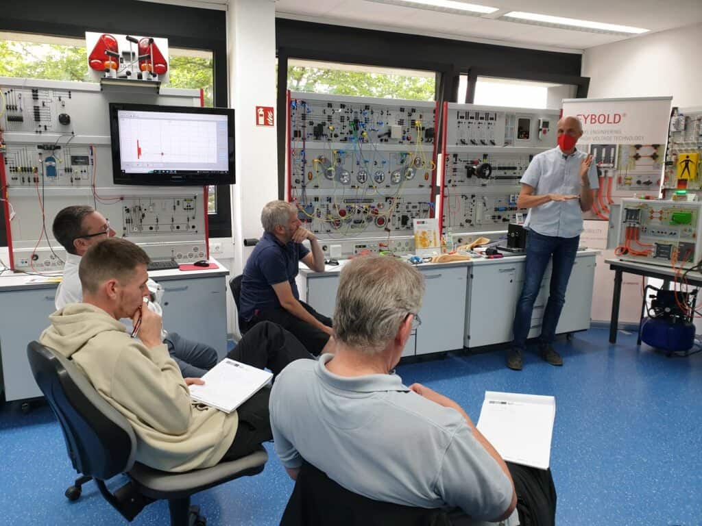 Staff on CPD training session with Feedback Instruments