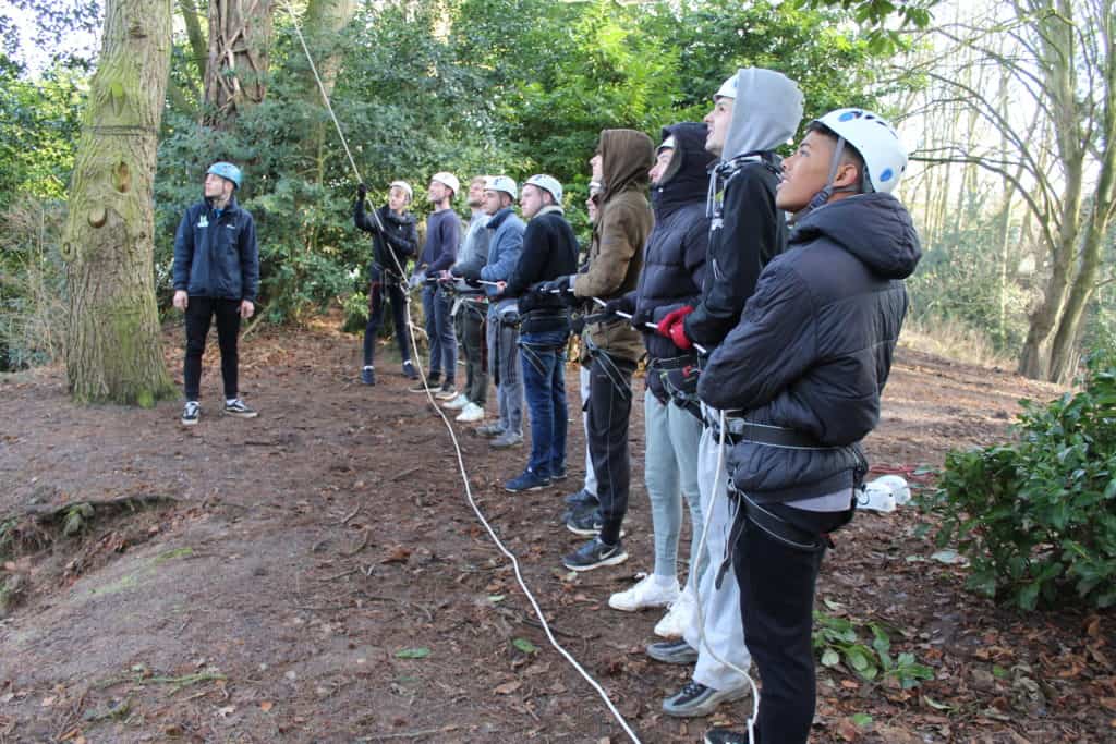 Prince's trust learners on residential engaged in activity