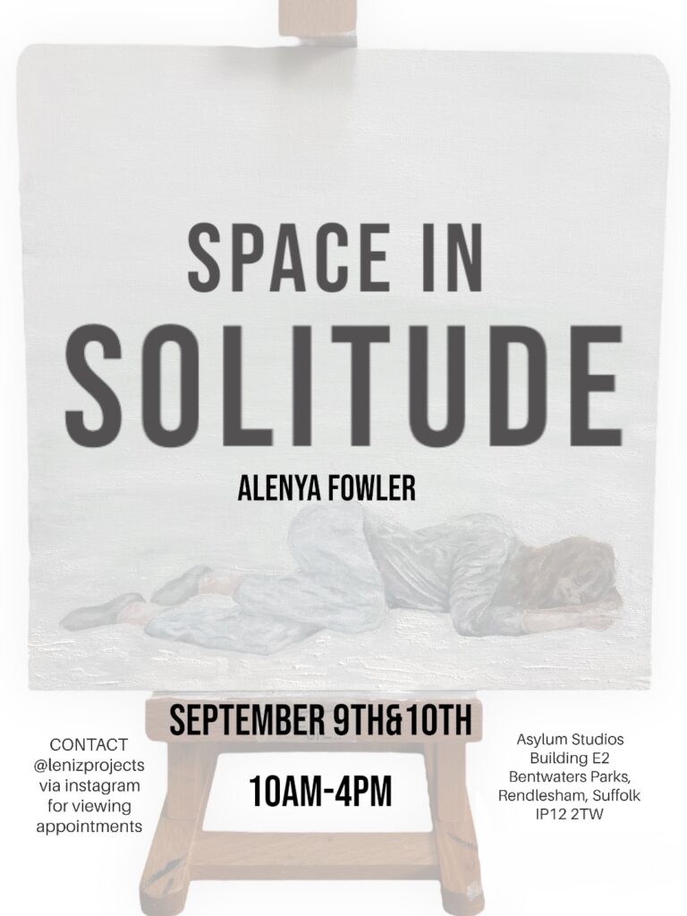 Graphic showing 'Space in Solitude' exhibition poster