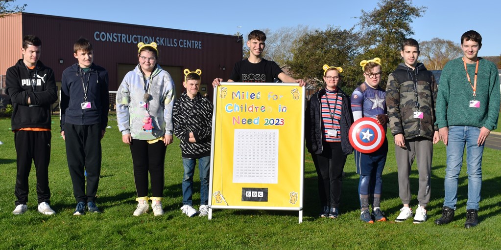 Students from Rural campus taking part in Children In Need fundrasing