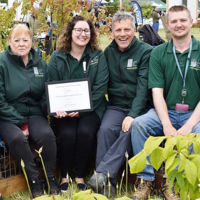 Some Of The Team Who Won Gold At The Suffolk Show Marianne Barnard, Elizabeth Ford Roper, Lynsey Wilson Mike Cura And Tom Green