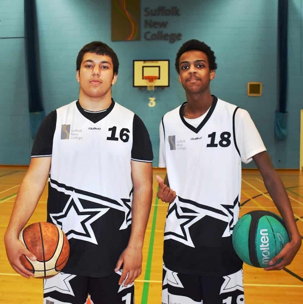 Hayfar Azeez And Wilson Fernandes At The Basketball Match Hosted By Suffolk New College