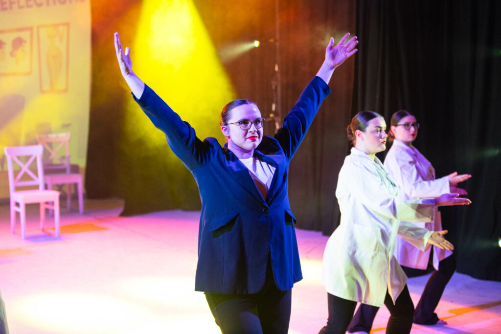 Learners performing during their production of Coppelia