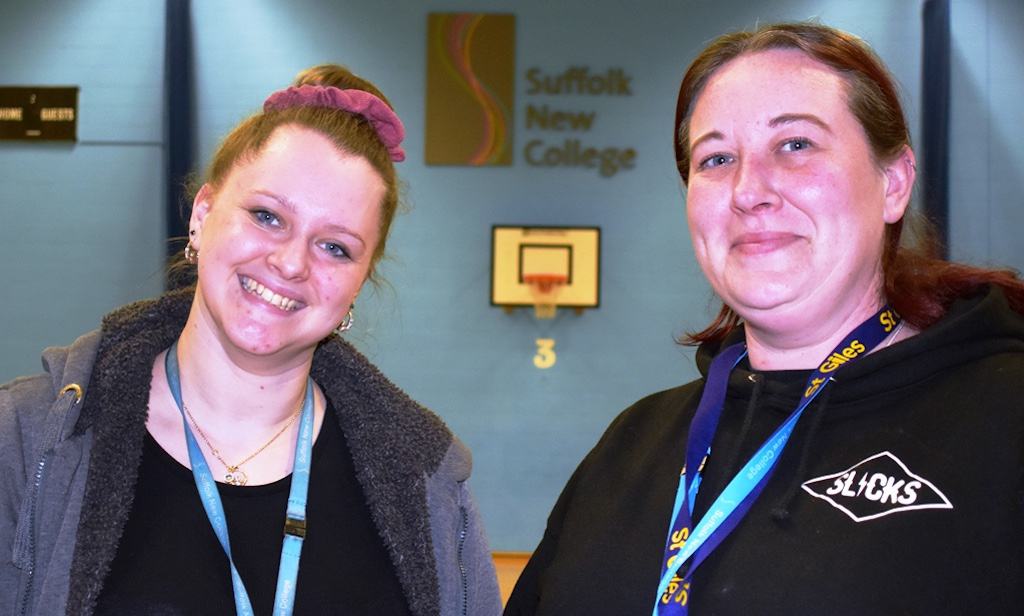 Hayley Rigby (SNC) And Arianna Mallett (St Giles Trust) At The Anti Knife Crime Basketball Match