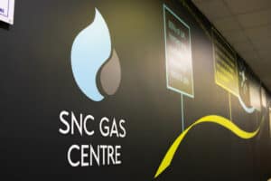 Gas Centre Logo On Wall