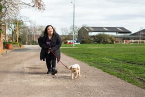 Learner Walking A Dog