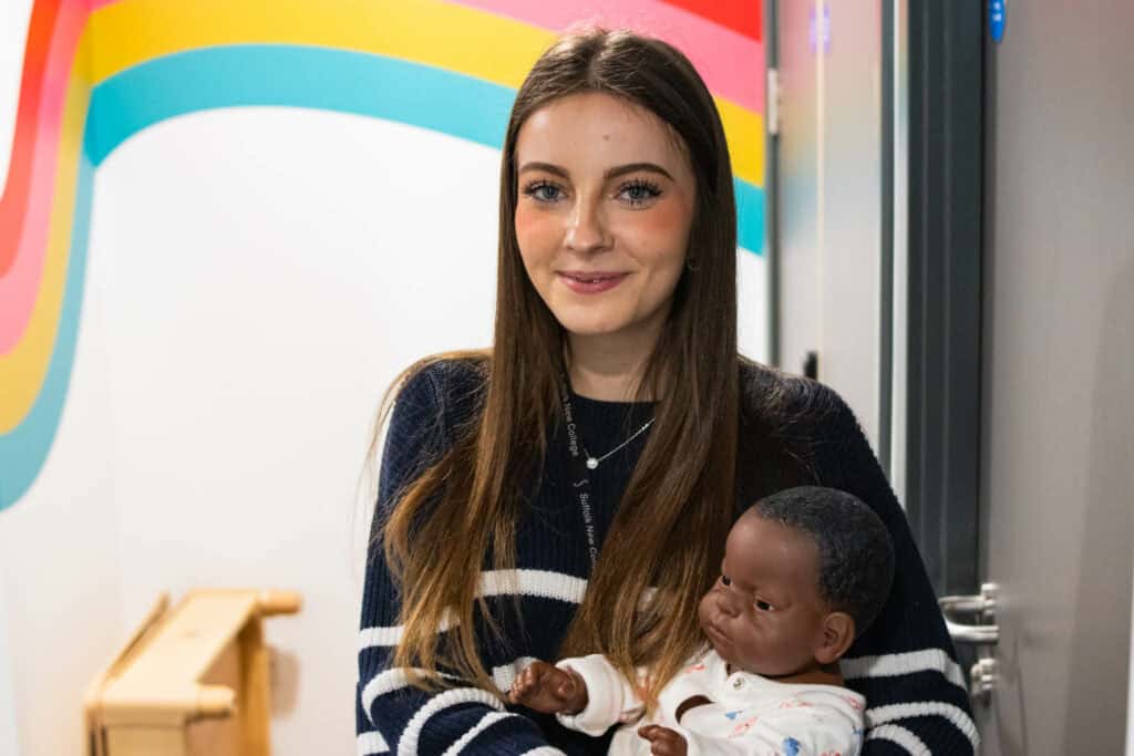 Suffolk New College childcare learner