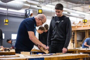 carpentry learner and lecturer