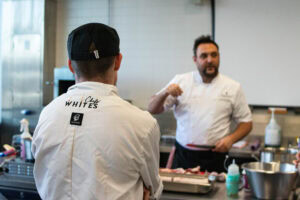 chef lecturer giving demonstration