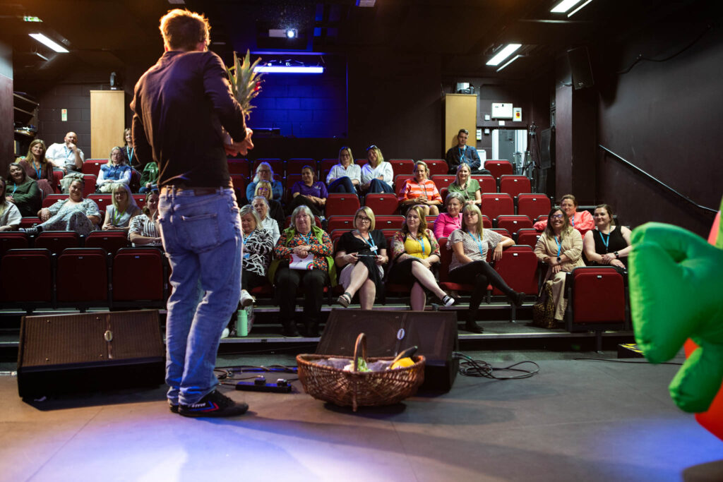 Ben Faulks giving a key note speech