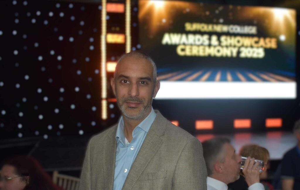 Award sponsor at ceremony
