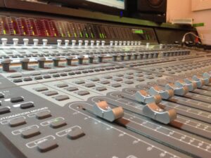 AVID Digital Console In The Suffolk New College Recording Studio