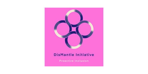 Innovative DisMantle Initiative logo promoting proactive inclusion at Suffolk New College site.