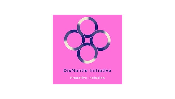 Innovative DisMantle Initiative logo promoting proactive inclusion at Suffolk New College site.