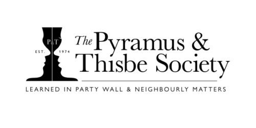 Pyramid and Thistle Society logo promoting learned in party wall and neighbourhood matters at Suffolk New College, adult education, professional training, community engagement and local learning.