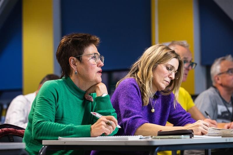 Adult learners attending a Suffolk New College classroom, engaging in a course with focus on free adult education and qualifications for everyone.