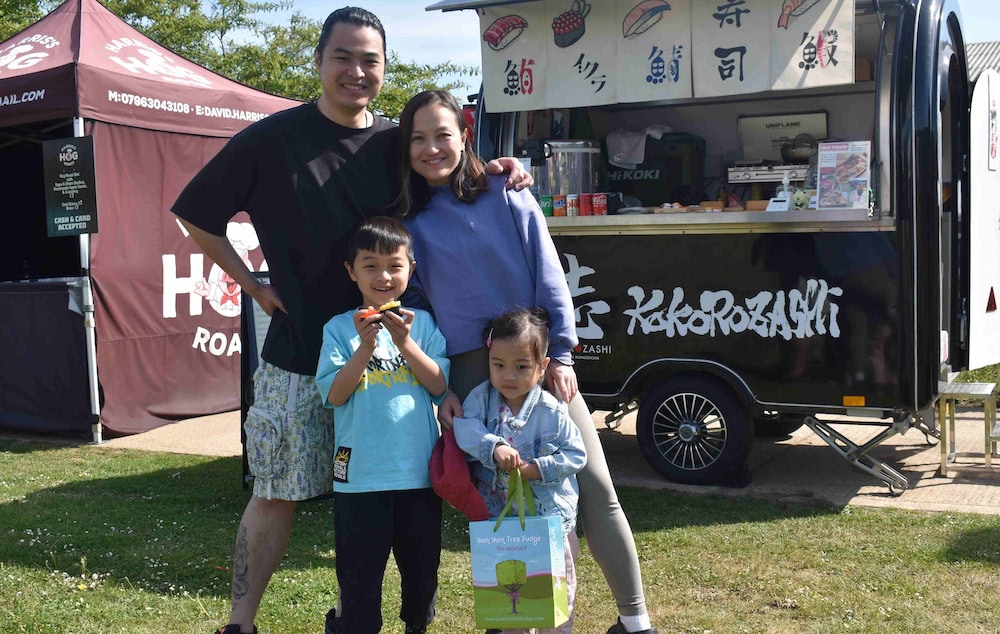 The Fung Family From A Sushi Business Called Kokorozashi Enjoy Their First Big Day Out