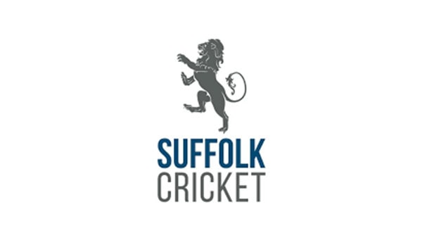 Official Suffolk Cricket logo featuring a lion and the text Suffolk Cricket, representing the local cricket organisation in Suffolk, UK.