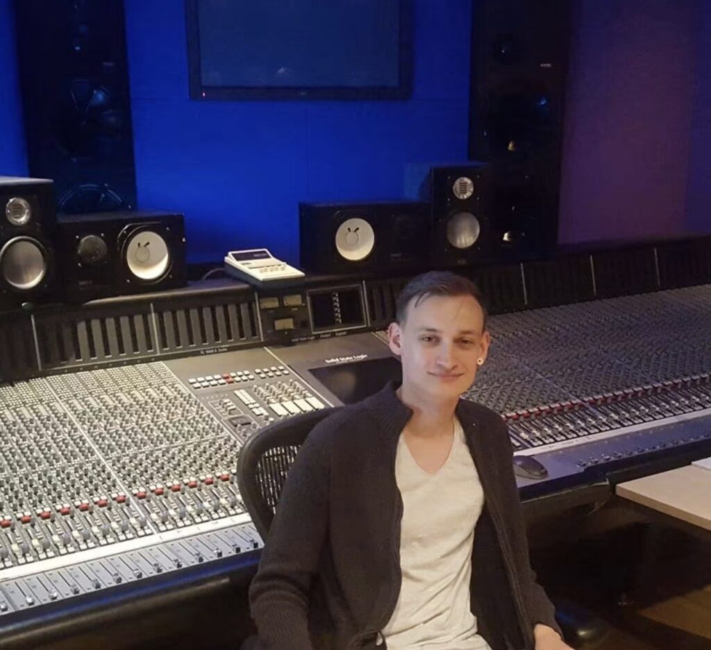 Alistair Henty-Blows former Music Technology learner now mix engineer.
