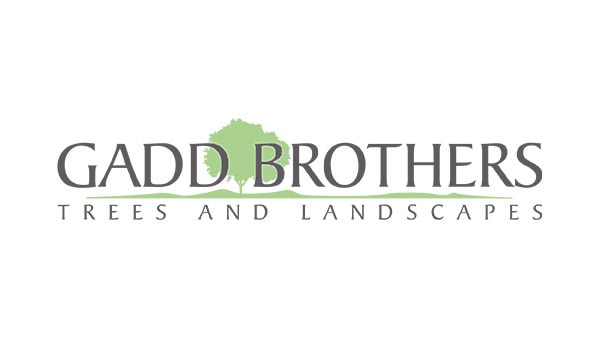 Gadd Brothers Trees and Landscapes logo featuring a green tree silhouette and professional text, representing a tree and landscape services company.